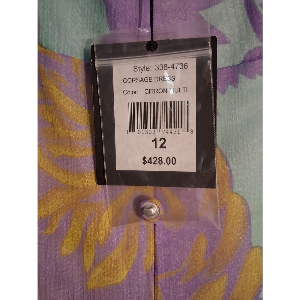 Nanette Lepore 100% Silk Lavender Floral Tie-Front Midi Dress - Picture 9 of 16